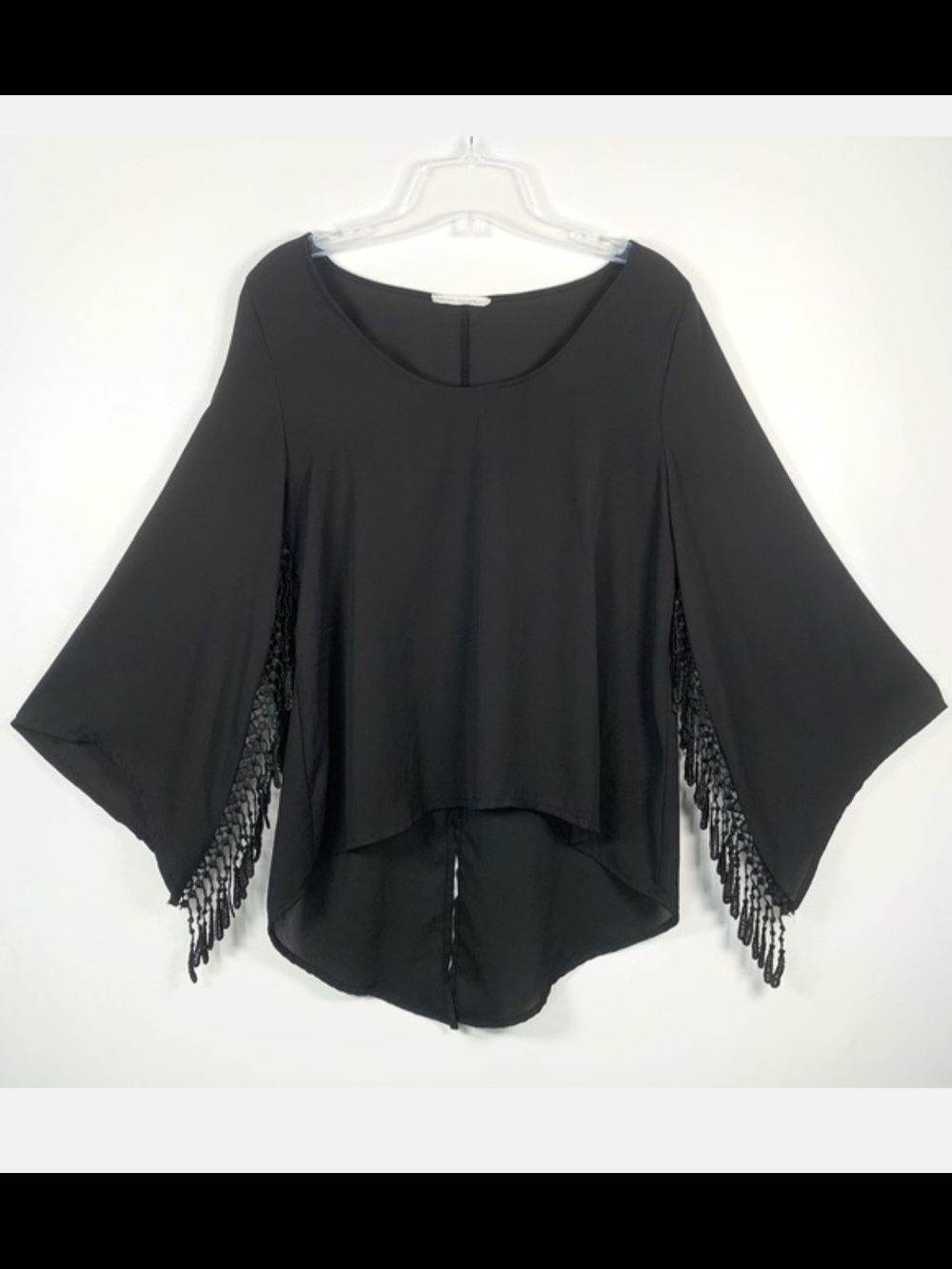 Haute Society Elegant Black Blouse
